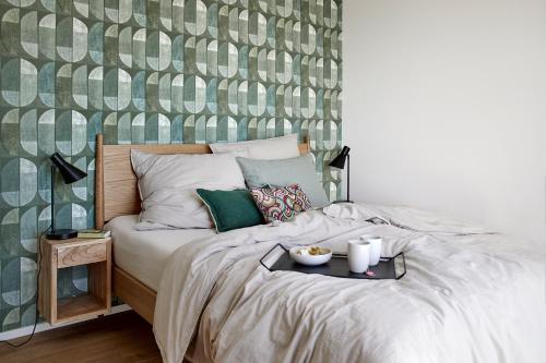 Postel nebo postele na pokoji v ubytování MATT - Apartments ' Penthouse mit Dachterrasse