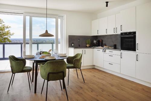 Kuchyň nebo kuchyňský kout v ubytování MATT - Apartments ' Penthouse mit Dachterrasse