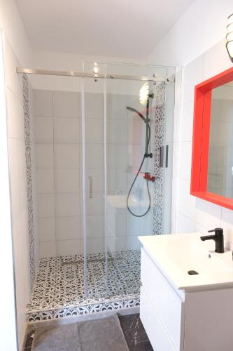 Koupelna v ubytování A part alatt Apartman