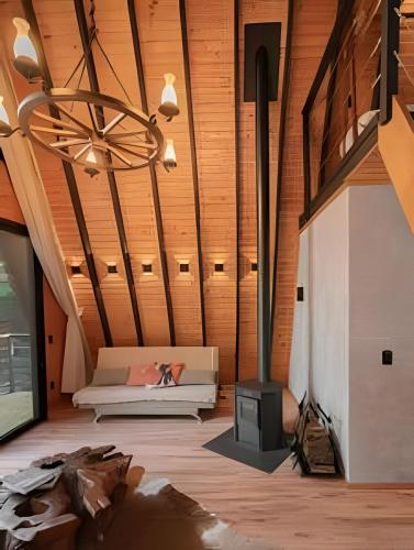 Khu vực ghế ngồi tại Rosa Cabana dos Alpes