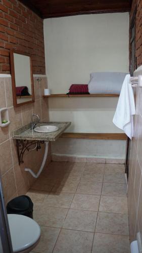 Ένα μπάνιο στο Chalés Ouro de Minas