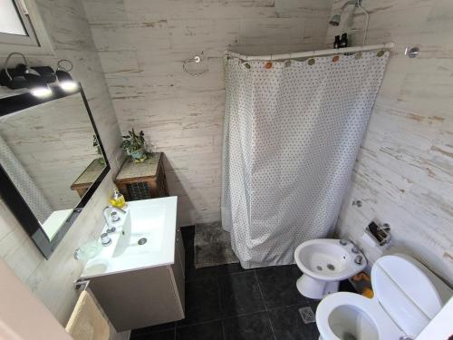 Et badeværelse på Casa de playa en zona sur, cerca del mar