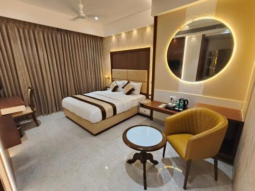 Katil atau katil-katil dalam bilik di Hotel Sonesta Suites - Thane