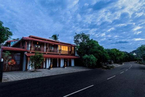 a building on the side of a road at Golden stars hotel Dambulla in Dambulla