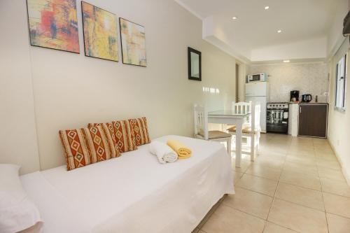 Katil atau katil-katil dalam bilik di Dos Mareas Apart Piscina Climatizada Cubierta