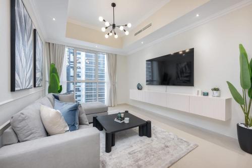 Sjónvarps- og/eða afþreyingartæki á StayShort - Exceptional 1bedroom apartment in the heart of Downtown