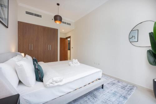 Rúm í herbergi á StayShort - Exceptional 1bedroom apartment in the heart of Downtown