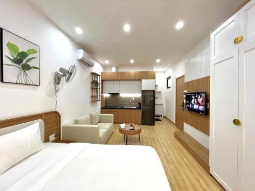 Kuchyň nebo kuchyňský kout v ubytování Delak Homestay