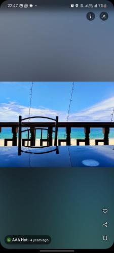 a view of the beach from the top of a car at Lotus villa kattankudy in Kattankudi