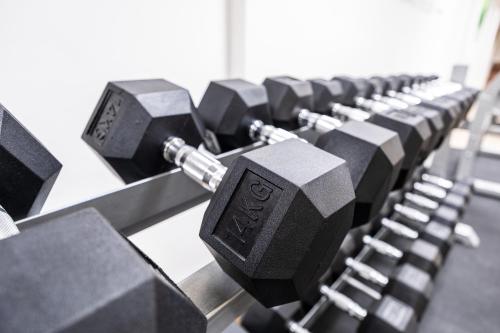 Fitness centrum a/nebo fitness zařízení v ubytování Hungarikum Hotel