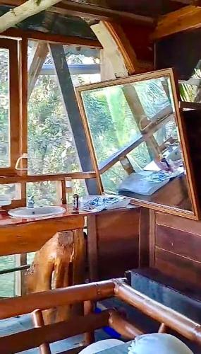 Χώρος καθιστικού στο Karang Aji Beach Villa