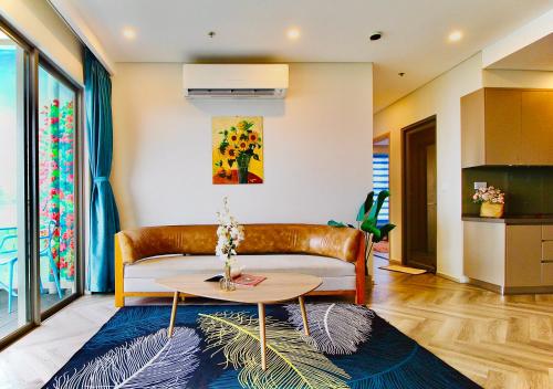 Posezení v ubytování Dứa's House - The Sóng Vũng Tàu, Sky Pool & Gym