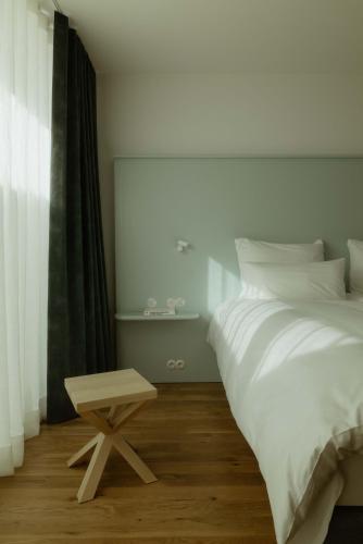 Katil atau katil-katil dalam bilik di kleiner Löwe – Stadthotel Bregenz