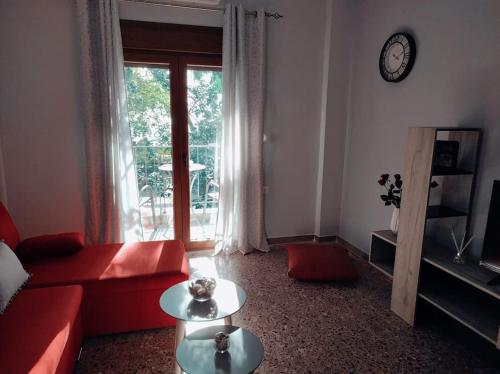 Area soggiorno di Σπίτι στην ακροθαλασσιά Casa al mare