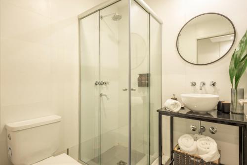 Koupelna v ubytování Recoleta Suites