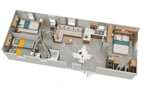 Posedenie v ubytovaní Mobil home 6 à 8 personnes SANS Fun Pass