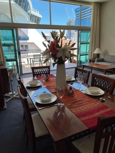 Zona de estar de Seaview Waterfront Hotel Apt