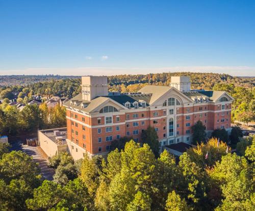 an aerial view of a building with trees at DoubleTree by Hilton Atlanta/Roswell - Alpharetta Area in Roswell