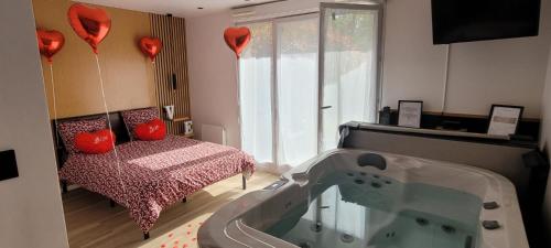 Studio moderne St Germain les Corbeil - jacuzzi privatif