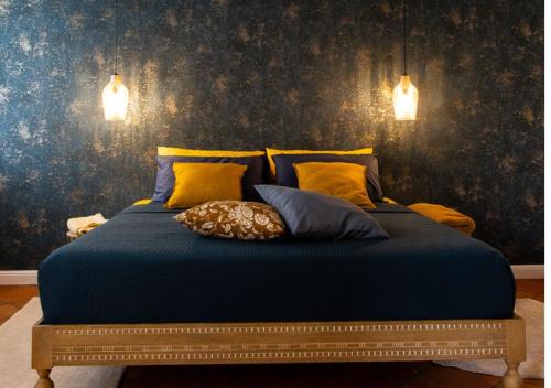 Ένα ή περισσότερα κρεβάτια σε δωμάτιο στο Loft Laguna, la tua casa in Riviera