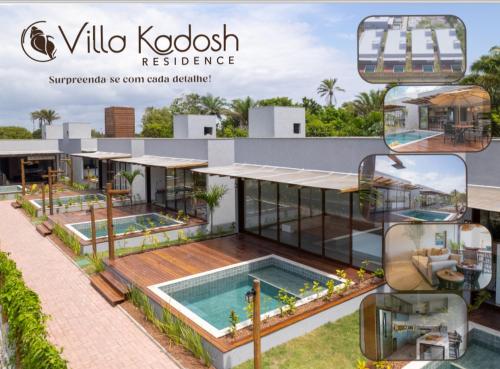 un rendu d'une résidence de villa kovaligation dans l'établissement Casa barra grande Maraú, à Marau