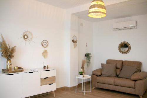 Χώρος καθιστικού στο Apartamentos turísticos La Estación
