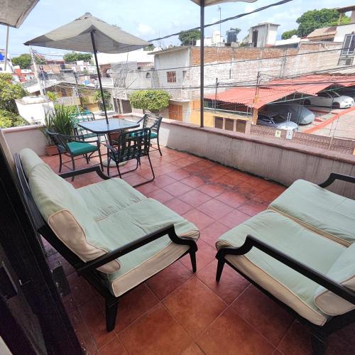 Balkoni atau teres di Casa Abi