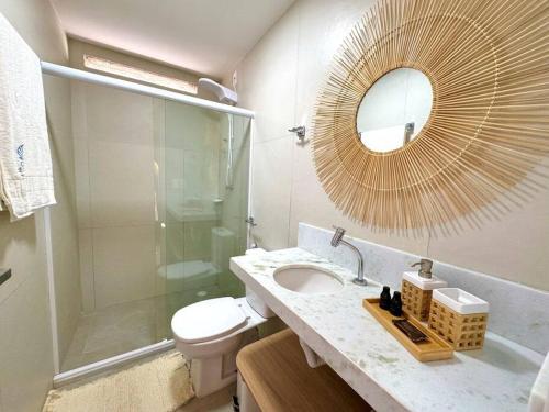 Koupelna v ubytování CasaDPraiaNaluum