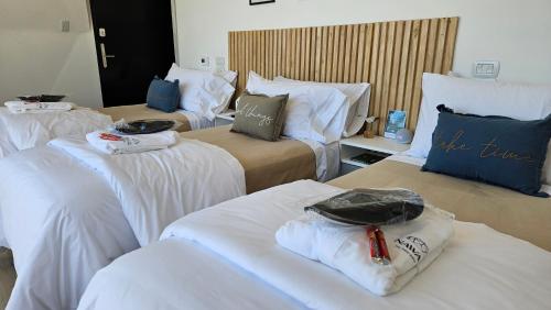 Postel nebo postele na pokoji v ubytování Nawal Glamping - Domos