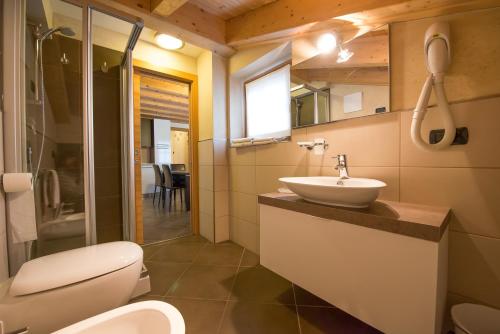 Bilik mandi di Casa Gallo - Bormolini Hotels & Apartments