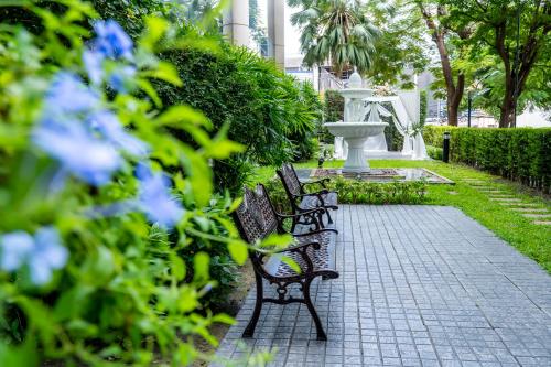 Κήπος έξω από το Century Park Hotel
