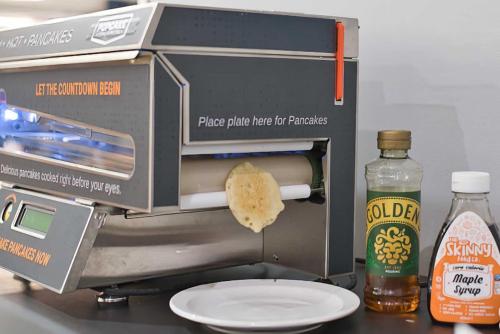 a food processor with a piece of bread on a table at Holiday Inn Express Hull City Centre by IHG in Hull