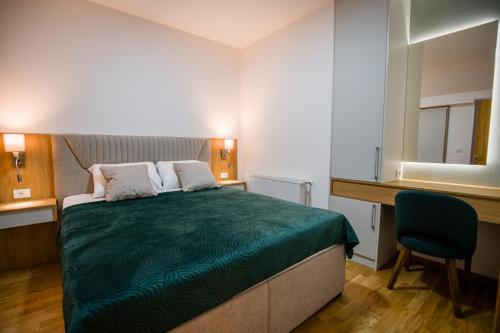 Postel nebo postele na pokoji v ubytování TOP VIEW apartment 40