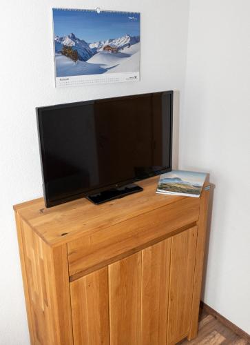 Haus Alpin Apartmentsにあるテレビまたはエンターテインメントセンター
