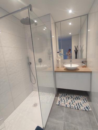Ένα μπάνιο στο Villa avec piscine privative, Domaine privé du Capitou, Fréjus