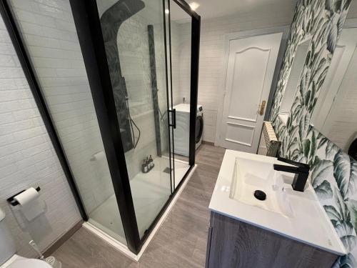 Koupelna v ubytování La casina