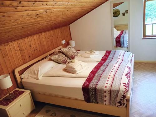 Postel nebo postele na pokoji v ubytování La Mansarda della Nonna