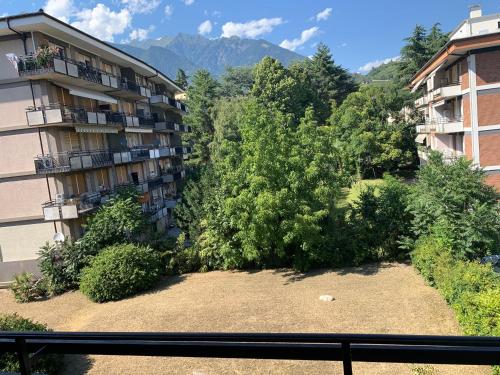 a view from a balcony of a apartment building at Appartamento Laura in Merano