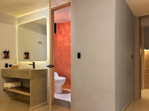 Koupelna v ubytování Mood Matuna Hotel Cartagena
