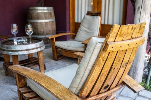 Uma área de estar em Posada Borravino