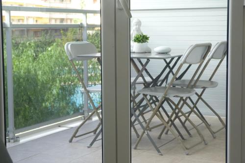Balkón nebo terasa v ubytování DELUX apartament Salou