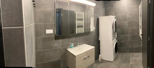 Ένα μπάνιο στο Swiss Deluxe Apartment
