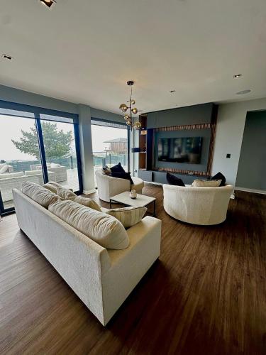 Posezení v ubytování Seaside House Pichilemu