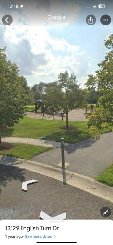 a view of a park with a playground at Pleasant, Enjoyable and Relaxing, Lower Level in Silver Spring