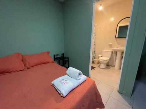 Koupelna v ubytování Complejo Don Joel