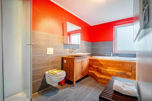 Koupelna v ubytování Appartement de luxe central, avec jacuzzi