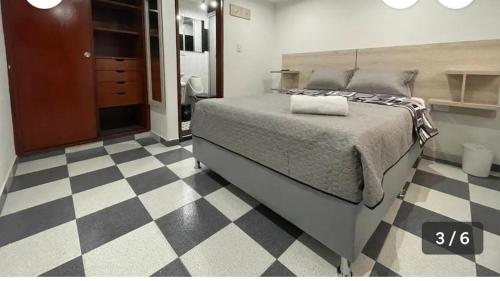 Hostel Movistar Arenaにあるベッド