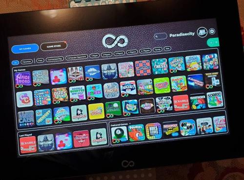 a laptop screen with a bunch of icons on it at Tranquil Mesa Retreat in Mesa