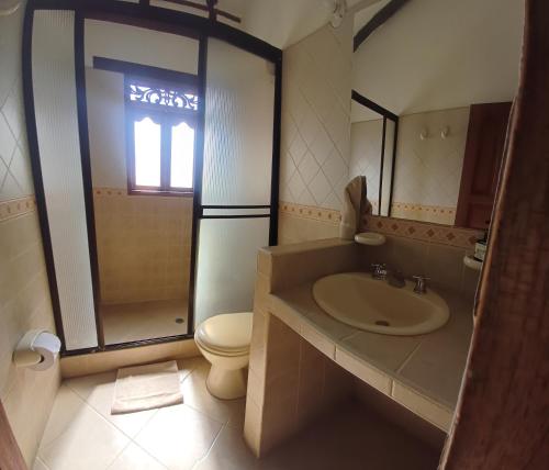 Ένα μπάνιο στο Mar y Luz Casita Hotel