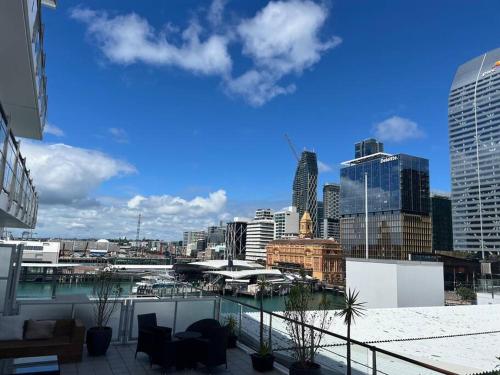 Vista general de Auckland o vista desde el apartahotel